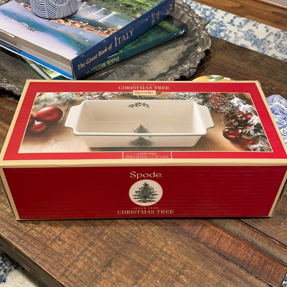 New Spode Christmas Loaf Pan
